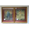 Image 1 : Blue boy & pink lady picture prints