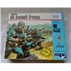 Image 1 : U.S. assault troops army men by MPC model Co. with instructions - 46 pc