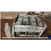 Image 2 : 16 Antique milk bottles, in vintage crate