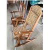 Image 3 : Small wooden rocking chair & Vintage folding rocking chair - great condition