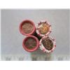 Image 2 : 4 - Mint 2004 RCM rolls of Canadian 1 cent coins