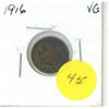 Image 1 : 1916 Canadian Ten cent silver coin