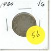 Image 1 : 1920 Canadian twenty five cent silver coin