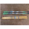 Image 1 : Alpine vintage ski's Rossignal skis two pairs