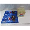 Image 1 : 2 collectible pepsi signs and a case for pepsi bottles