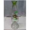 Image 1 : Pebble Lamp, Green Trim Chimney