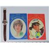Image 1 : 2 books: Princess of Wales & Prince Charles + Henry Renaude Wristwatch new, works.