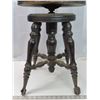 Image 2 : Clawfoot steel ball footed stool, 1 broken ball