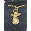 Image 4 : Gold colored, Angel locket necklace - like new