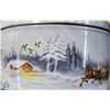 Image 5 : glass bowl, jam spoons, pickle forks, & winter scene tin