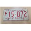Image 1 : 1973 license plate F15-072
