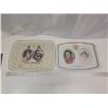 Image 1 : 2 serving trays Queen's Silver Jubilee 1977 & Princess Diana & Prince of Wales marriage