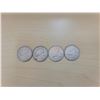 Image 1 : 4 Silver Canada 25 cents