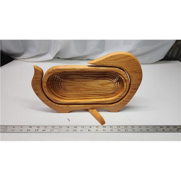 Collapsible decor wooden duck