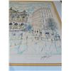 Image 2 : Very large (27.75" x 31") framed, original  lithograph "Paris Opera" by Rolf Rafflewski. Early editi