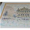 Image 3 : Very large (27.75" x 31") framed, original  lithograph "Paris Opera" by Rolf Rafflewski. Early editi