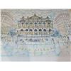Image 4 : Very large (27.75" x 31") framed, original  lithograph "Paris Opera" by Rolf Rafflewski. Early editi