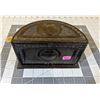 Image 1 : Antique cigarette Humidor with roto tray . About 7" wide , 4.5" high.