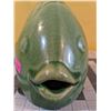 Image 2 : Green, glazed ceramic fish (9"x7").