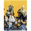 Image 3 : Six vintage Chinese Shiwan Ceramic Factory mudman pottery figurines. Excellent condition. (8" x 4" a