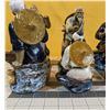 Image 5 : Six vintage Chinese Shiwan Ceramic Factory mudman pottery figurines. Excellent condition. (8" x 4" a