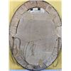 Image 3 : Antique oval picture frame with curved glass. Good size (24" x 18"), some wear and tear (see photos)