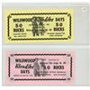 Image 1 : Lot of 2 Wildwood, Alberta 50 Bucks Scrip dated 1968 & 1972.