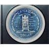 Image 3 : 1977 Queen Elizabeth Silver Jubilee Silver Dollar. Specimen. Bright White. Housed in its original RC