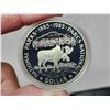 Image 2 : 1985 National Parks of Canada Centennial Silver Dollar. Proof with Ultra Heavy Cameo. Bright White. 
