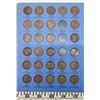 Image 4 : U.S. Lincoln Cent Collection 1909 to 1940. Lot of 71 early Wheat Cents. Housed in a blue Whitman fol
