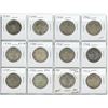 Image 1 : Lot of 12 Canadian George VI Silver 50 Cents. Includes 1939, 1940, 1941, 1942, 1943, 1944, 1945, 194