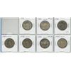 Image 1 : Complete set of 7 Canadian World War II Silver 50 Cents. Includes 1939, 1940, 1941, 1942, 1943, 1944