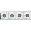 Image 1 : Lot of 4 Scarce U.S. Washington Silver Quarters. Includes 1936D, 1936S, 1937D & 1937S. Coins grade V