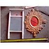 Image 1 : vintage mirror and wash board