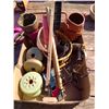 Image 1 : Lot of household, baskets, pots, snow brushes etc.
