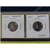 Image 2 : 2) 2021 Bluenose Centennial Canada Dimes + 3 empty Coin collection books