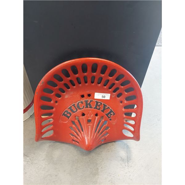 Antique Cast Iron Tractor Seat