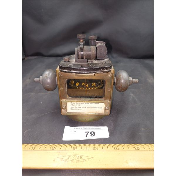 Vintage Brass Compass