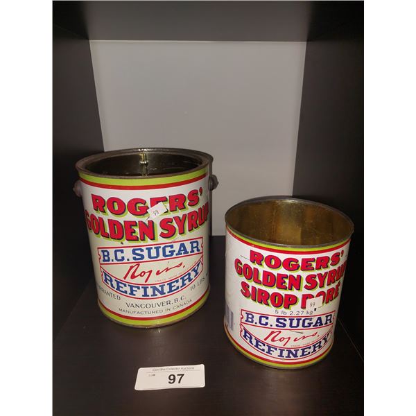 2 Vintage Tins