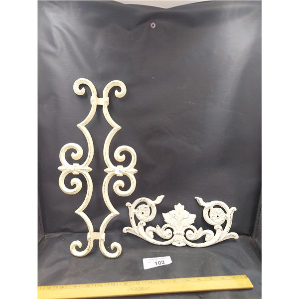 2 Iron Decorative Pieces