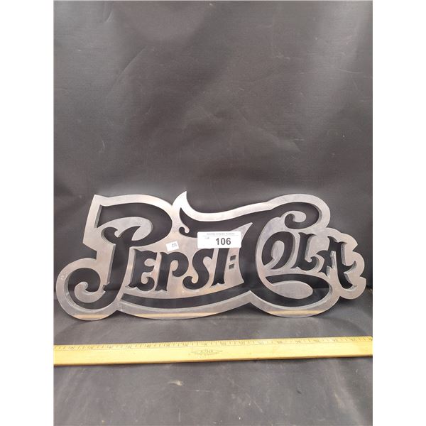 Die Cut Aluminum Pepsi Sign