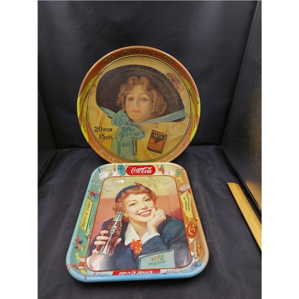 2 Vintage Trays