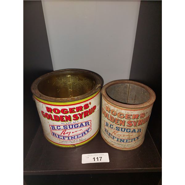 Pair Of Vintage Tins