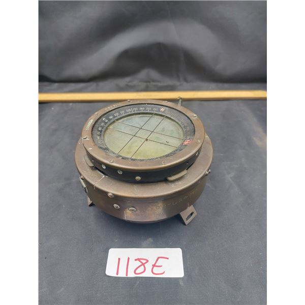 Vintage Glass Compass