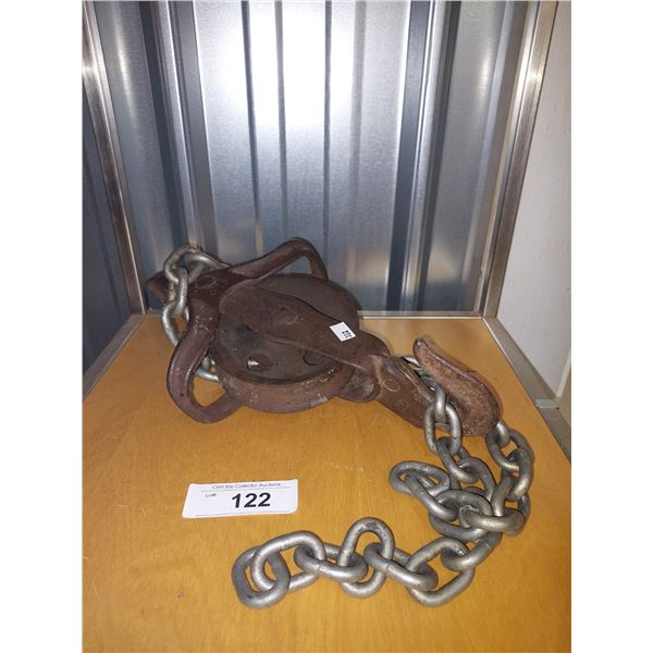 Vintage Steel Pulley