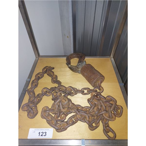 Vintage Steel Hook On Chain