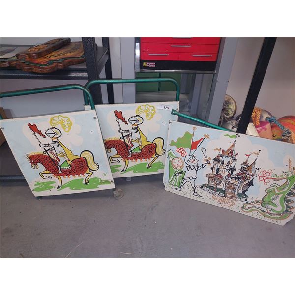Vintage Toy Box Panels