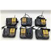 Image 1 : DeWalt 12 V/ 20 V Max Lithiuim Ion Chargers X 3 Sets