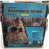 Image 1 : Ameristep Tangle Outhouse Pop-Up Blind, 68" X 41.5" X 78" in Camo with Back Pack