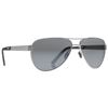 Image 1 : Revision AlphaWing Sport Metal Sunglasses, Silver Mirror, New